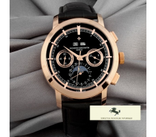 HK1068 VACHERON CONSTANTİNE COMPLİCATİON ROSE GOLD SİYAH KADRAN
